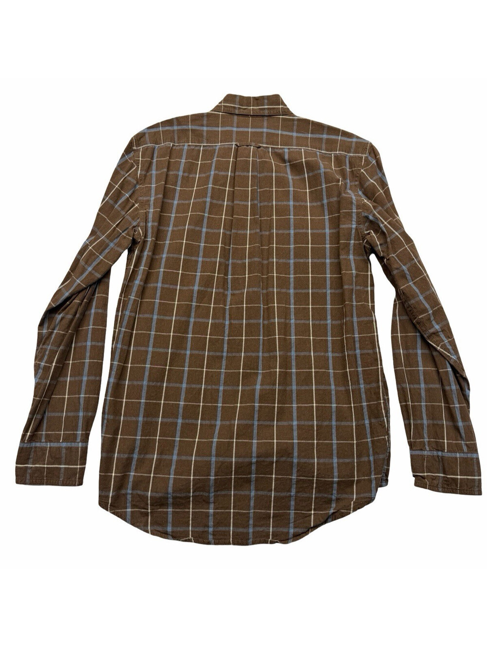 Filson Washed Feather Cloth Button-Up Shirt Brown Blue Check Size XS - Picture 2 of 5